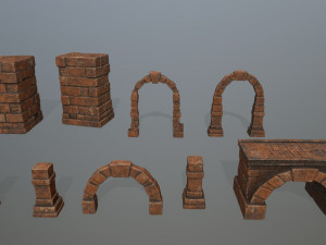 ruin set Modelo 3D