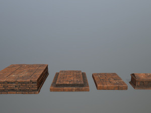 ruin set Modelo 3D