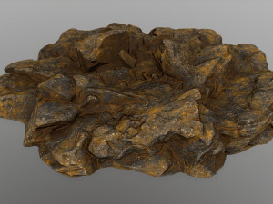 desert rocks Modèle 3D
