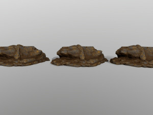 desert rocks Modèle 3D