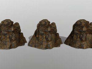 desert rocks Modèle 3D