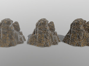 desert rocks Modèle 3D