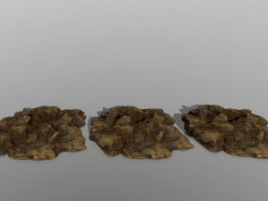 desert rocks Modèle 3D