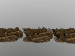 desert rocks Modèle 3D