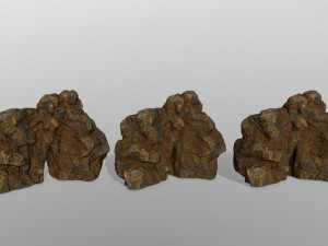 desert rocks Modèle 3D