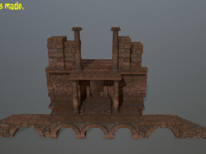 old ruin set 3D Model
