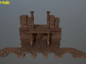 old ruin set 3D Model