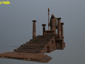 old ruin set 3D Model