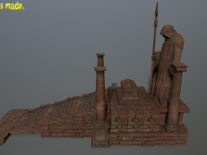 old ruin set 3D Model