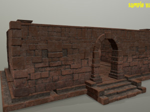 old ruin set 3D Model