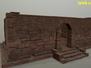 old ruin set 3D Model
