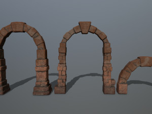 old ruin set 3D Model