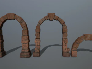 old ruin set 3D Model