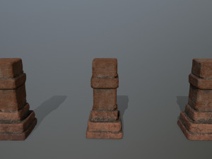 old ruin set 3D Model