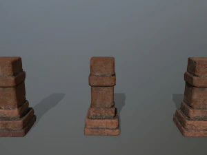 old ruin set 3D Model