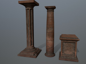 old ruin set 3D Model