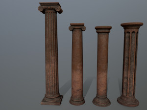 old ruin set 3D Model