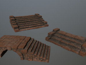 old ruin set 3D Model