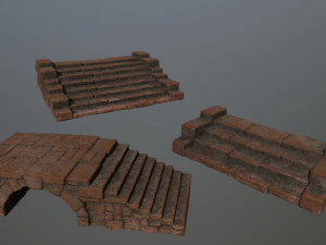 old ruin set 3D Model
