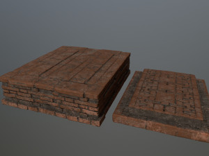 old ruin set 3D Model