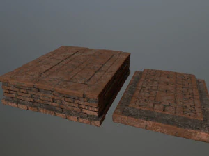 old ruin set 3D Model