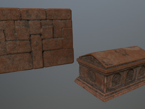old ruin set 3D Model