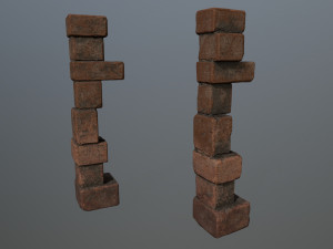 old ruin set 3D Model