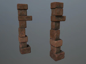 old ruin set 3D Model