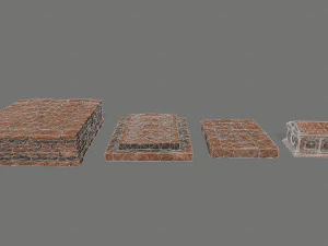 old ruin set 3D Model