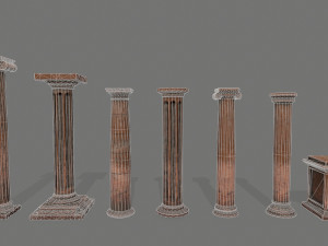 old ruin set 3D Model