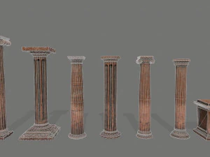 old ruin set 3D Model