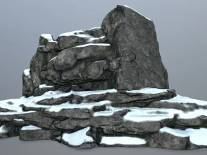 snow rocks 3D Model