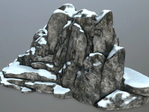 snow rocks 3D Model