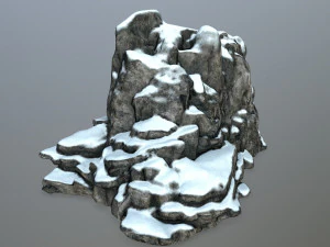 snow rocks 3D Model