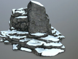 snow rocks 3D Model
