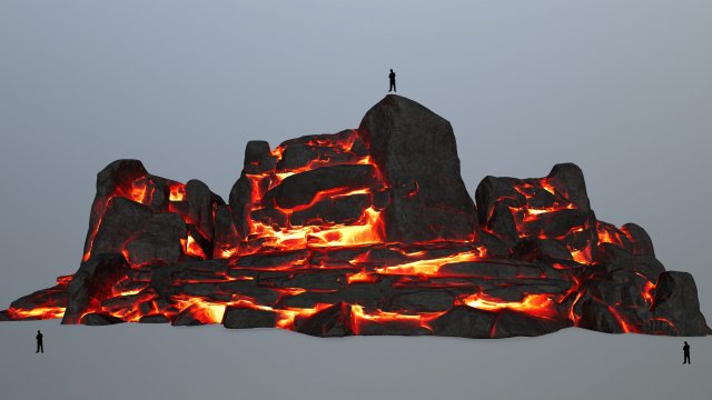 lava rocks Modelo 3D .c4d .max .obj .3ds .fbx .stl .blend 