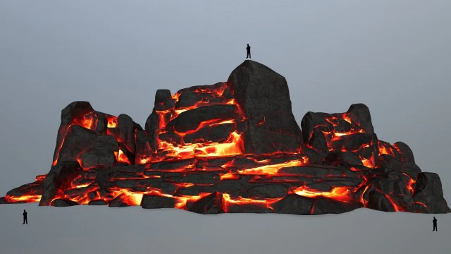 lava rocks 3D Model .c4d .max .obj .3ds .fbx .stl .blend 