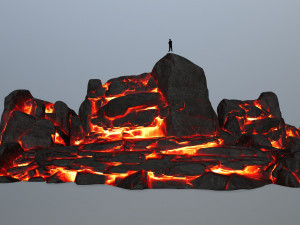 lava rocks 3D 模型