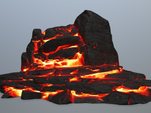 lava rocks Modelo 3D