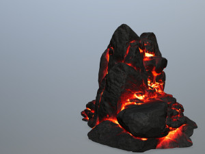 lava rocks Modelo 3D