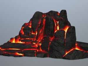 lava rocks Modelo 3D