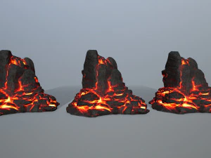 lava rocks 3D Model
