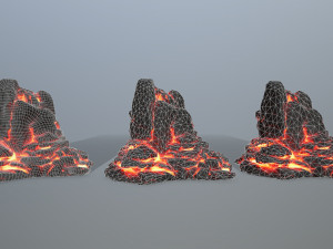 lava rocks Modelo 3D