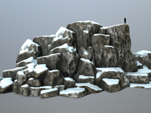 snow rocks 3D Model