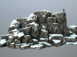 rocce di neve Modello 3D