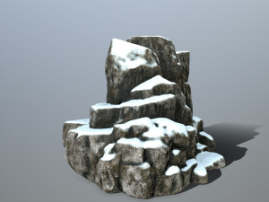 snow rocks Modèle 3D