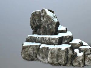snow rocks 3D Model