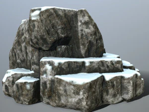 snow rocks 3D Model