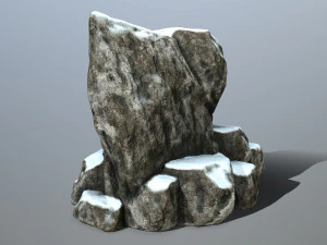 snow rocks 3D Model