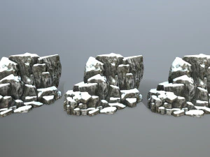 snow rocks 3D Model